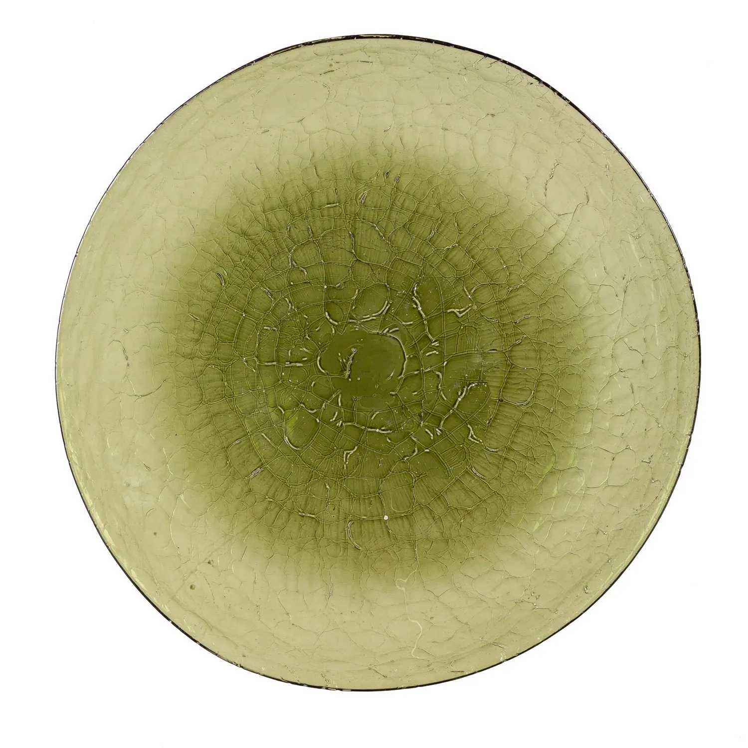 16" Crackled Glass Bird Bath,2gb7100