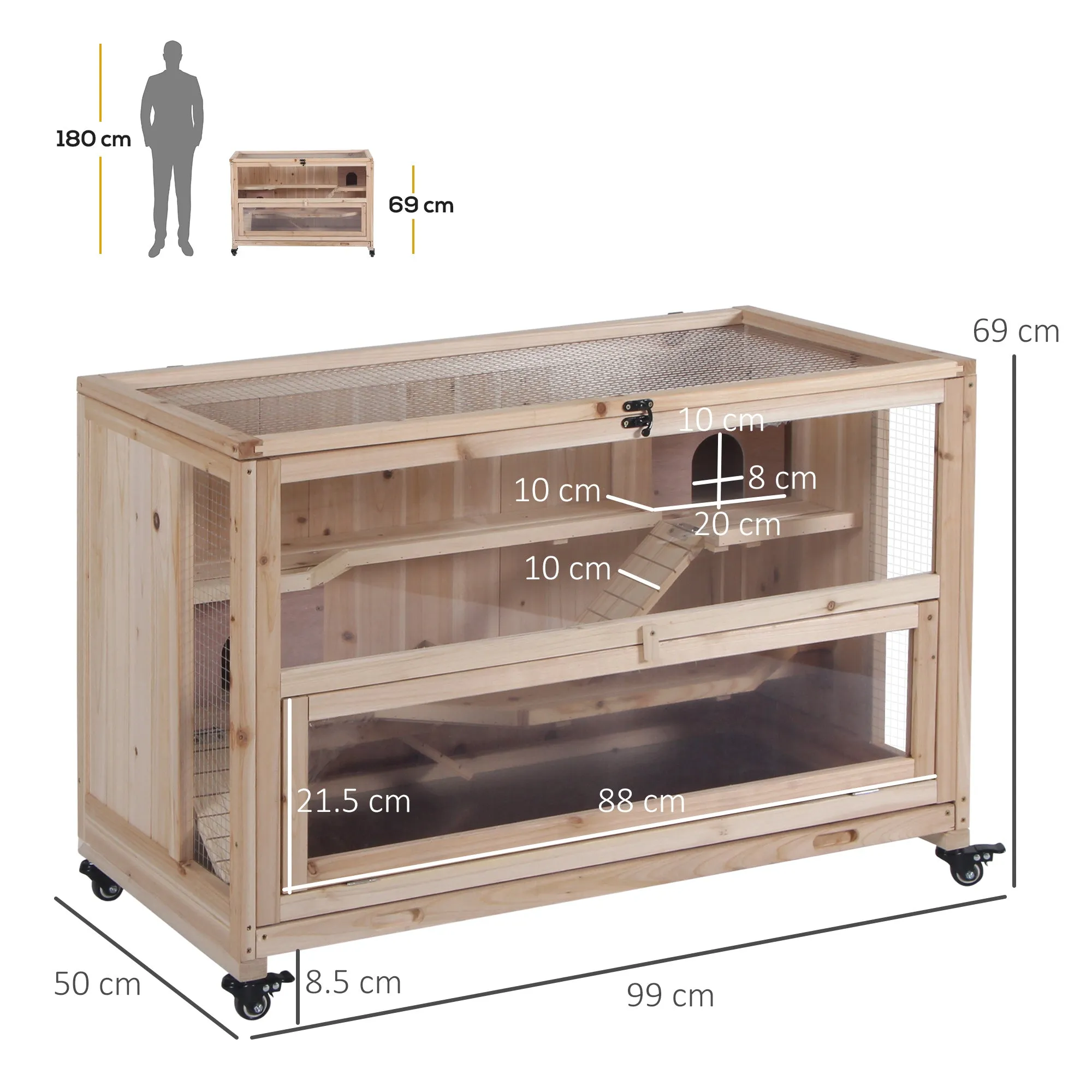 3 Level Hamster Cage