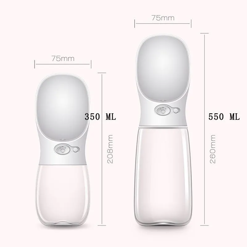 350/550ML Portable Pet Water Bottle Dispenser