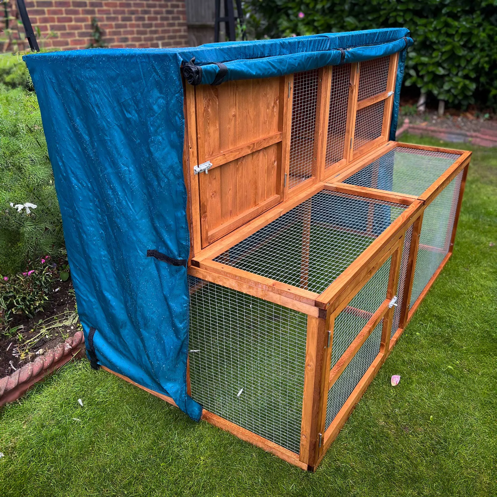 6ft Kendal Rabbit Hutch and Run Cover | Protect Your Hutch From The Weather With Day Dry™ Rain Covers