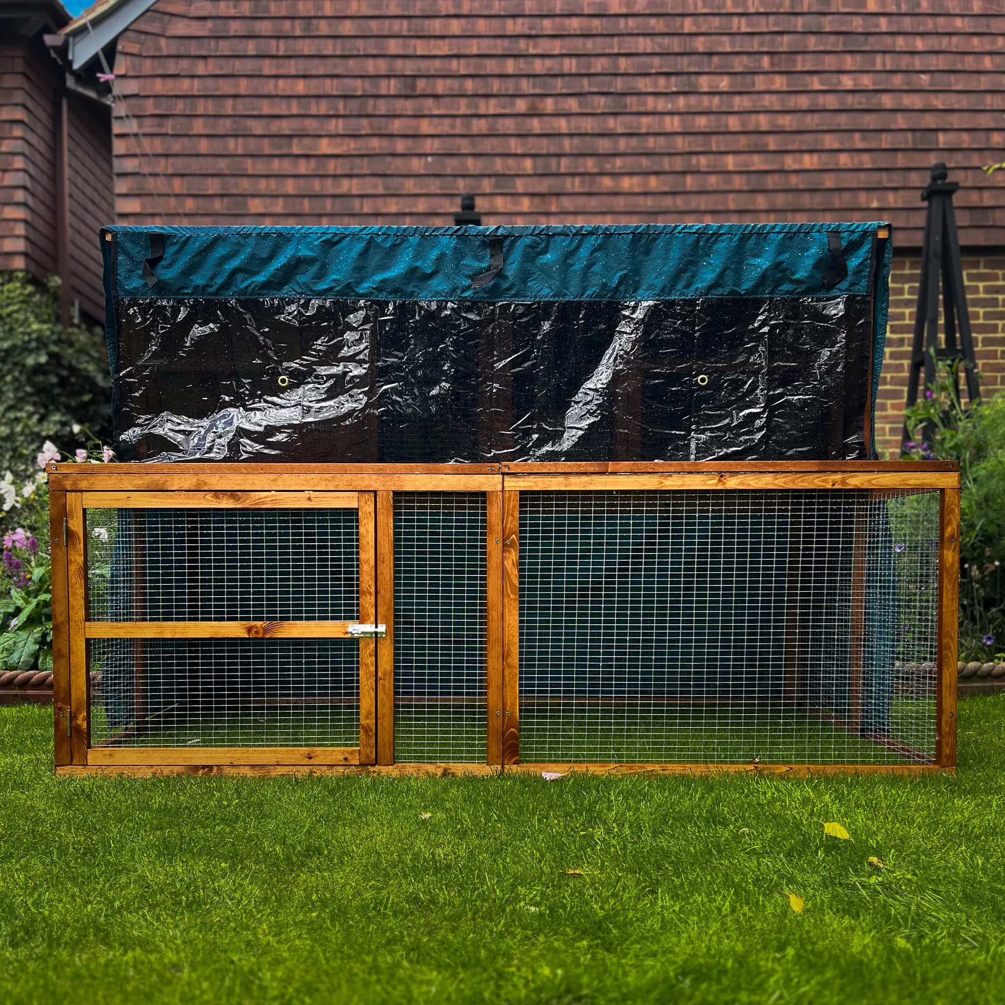 6ft Kendal Rabbit Hutch and Run Cover | Protect Your Hutch From The Weather With Day Dry™ Rain Covers