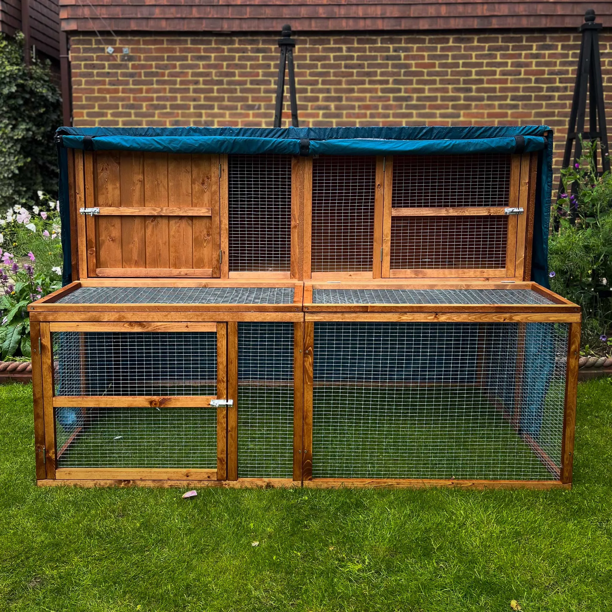 6ft Kendal Rabbit Hutch and Run Cover | Protect Your Hutch From The Weather With Day Dry™ Rain Covers