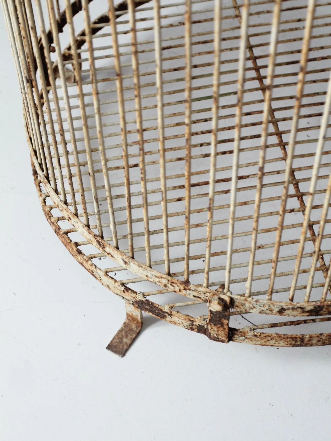 antique large iron bird cage