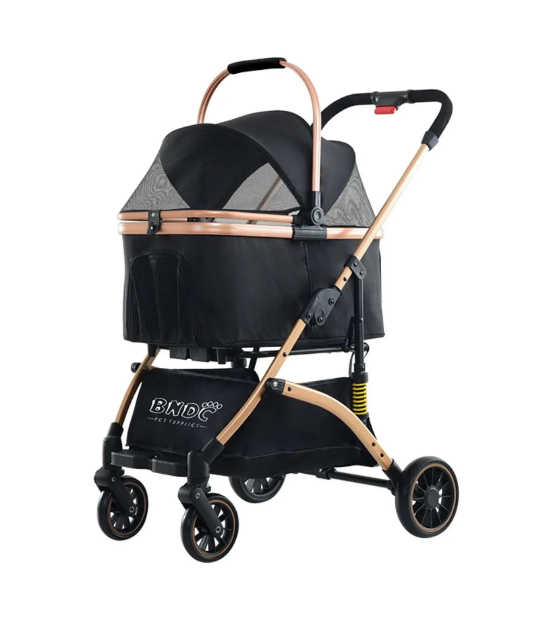 BNDC 301 Pram & Stroller For Dogs & Cats (Black)