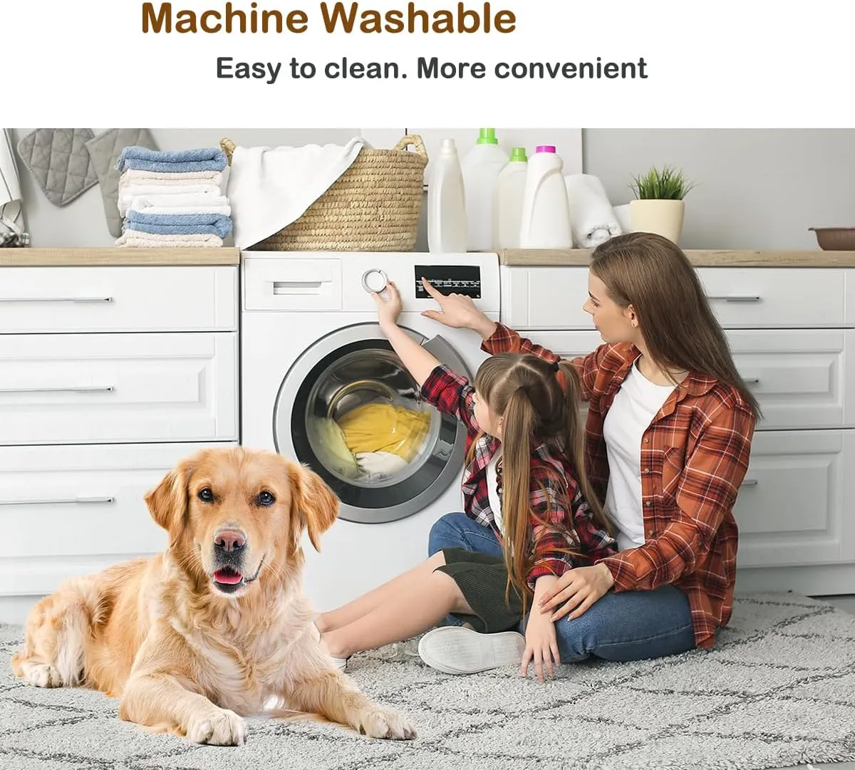 Bucephalus Waterproof Dog Blanket, Thick Reversible Soft Pet Blankets for Couch Bed Protection, Pee Proof Sherpa Fleece Blanket for Small Medium Large Dogs Puppy Cats Washable (Gray,25"35")