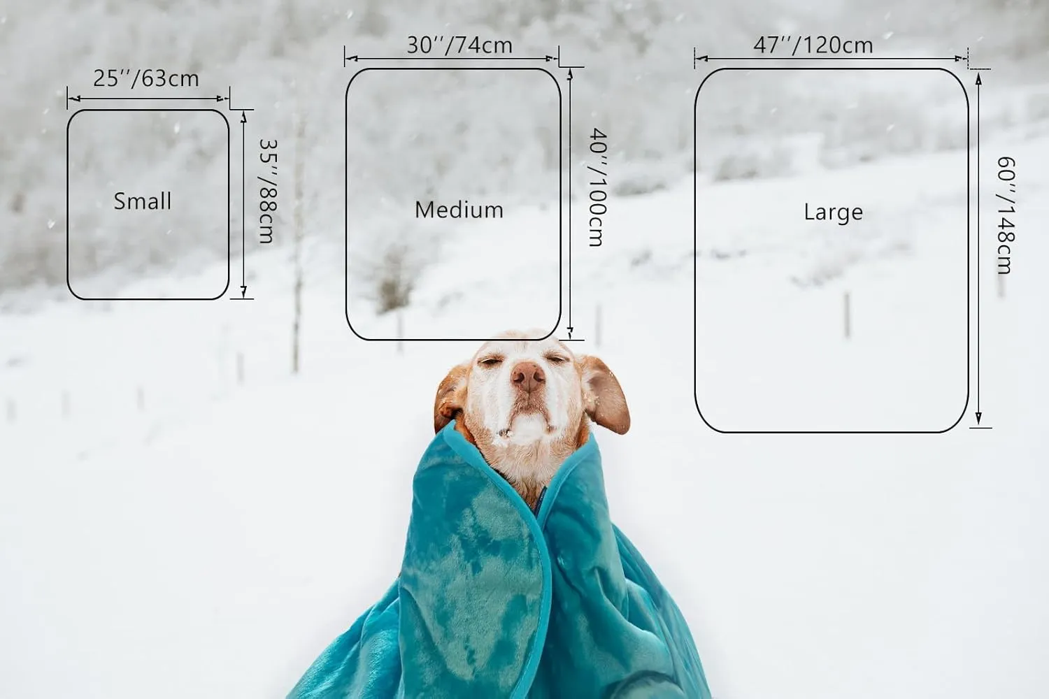 Bucephalus Waterproof Dog Blanket, Thick Reversible Soft Pet Blankets for Couch Bed Protection, Pee Proof Sherpa Fleece Blanket for Small Medium Large Dogs Puppy Cats Washable (Gray,25"35")