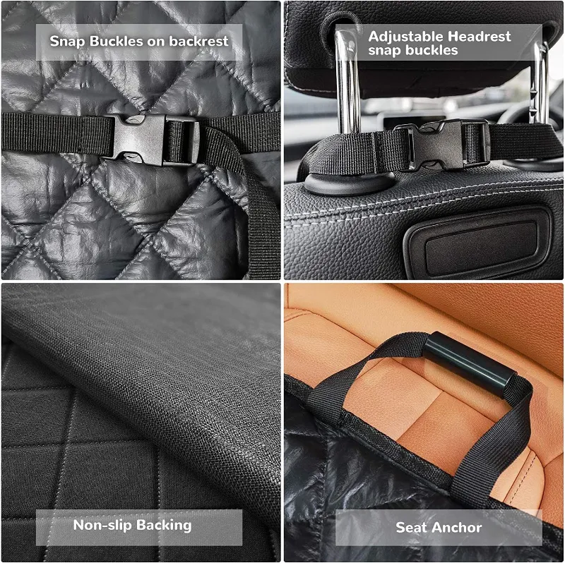 Car Dog Seat Cover Oxford Waterproof Cars Soft Front Seat Cushion