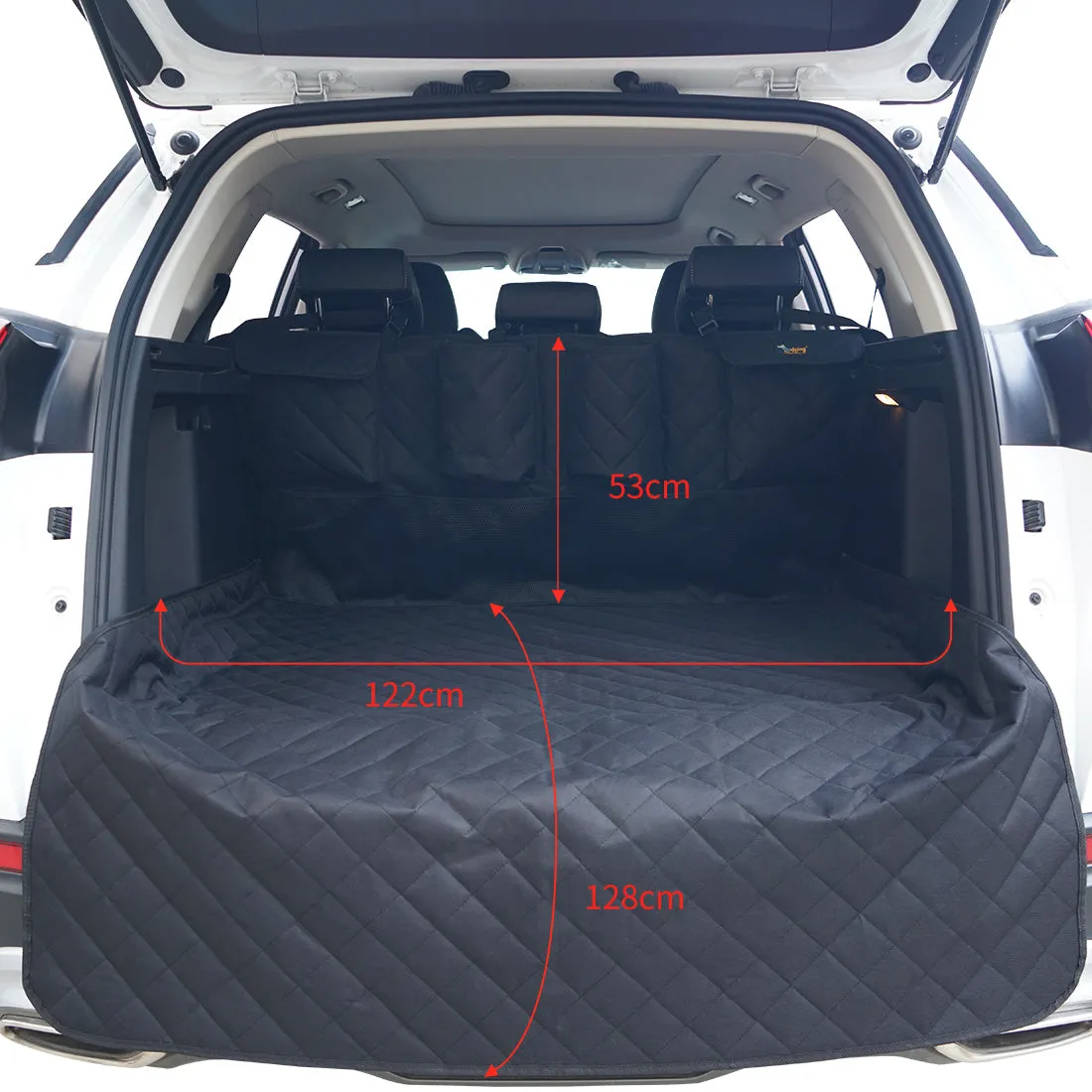 Detachable Pet Dog Car Seat Cover Backseat Protector Hammock Waterproof Non-slip