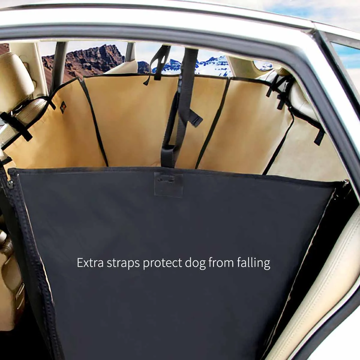 Detachable Pet Dog Car Seat Cover Backseat Protector Hammock Waterproof Non-slip
