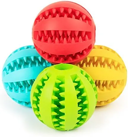 Dog Treat Ball  Interactive Dog Ball & Treat Dispensing Chew Toy for Small & Medium Dogs | Durable Teething Toy for Boredom, IQ Training & Slow Feeding  Bite-Resistant & Safe