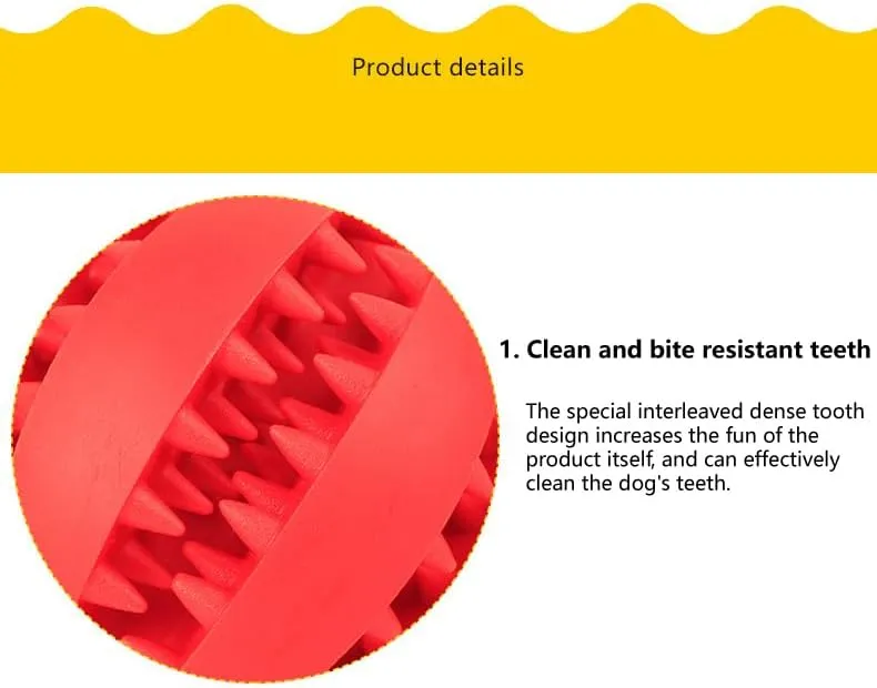 Dog Treat Ball  Interactive Dog Ball & Treat Dispensing Chew Toy for Small & Medium Dogs | Durable Teething Toy for Boredom, IQ Training & Slow Feeding  Bite-Resistant & Safe