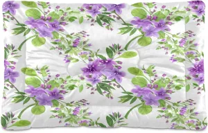 Elegant Flowers Outdoor Dog Bed for Small Dogs Washable Waterproof Travel Pet Bed Mat Portable Cat Bed with Non-Slip Bottom for Indoor and Sleeping 18 x 24 Inch
