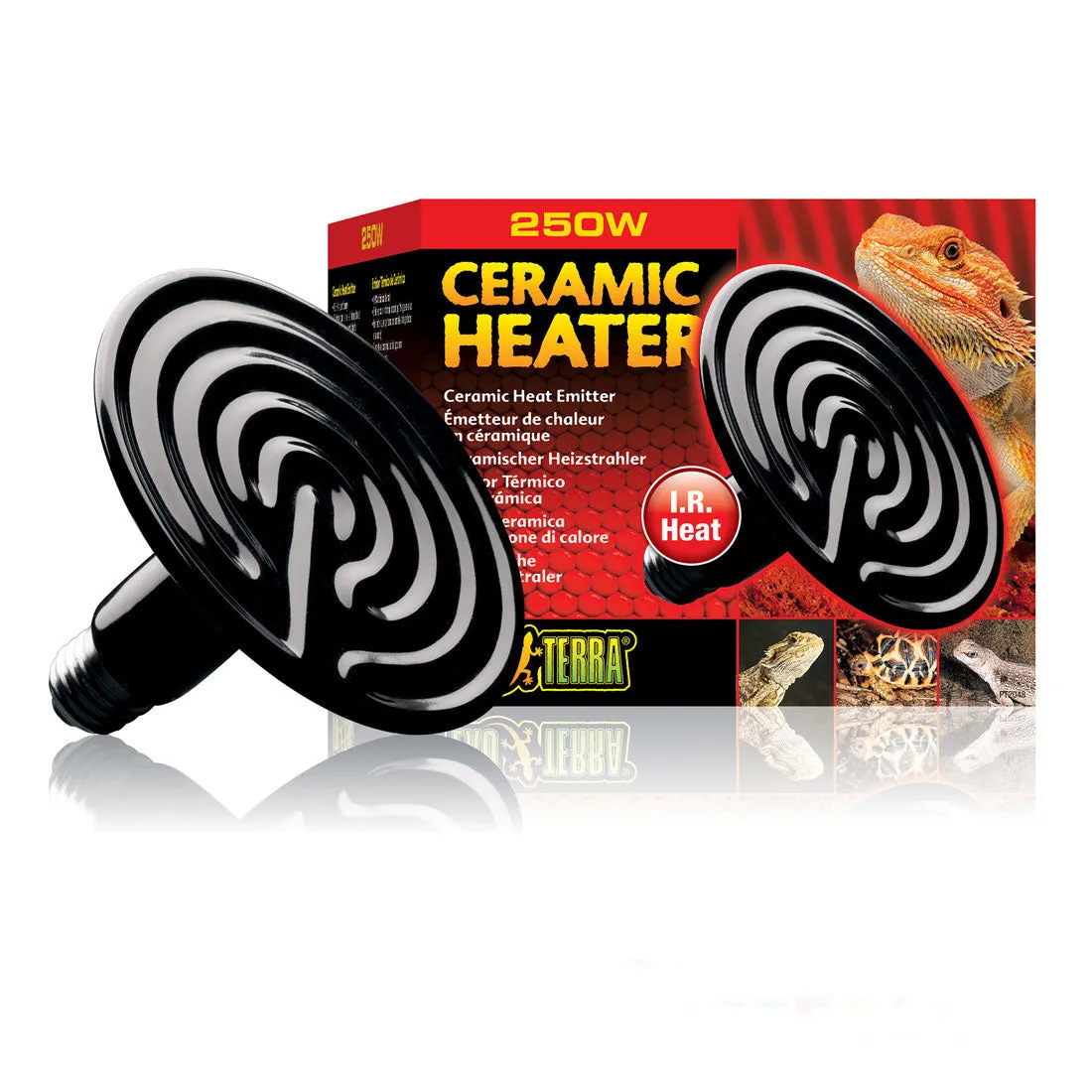 Exo Terra Ceramic Heater Heat 40/60/100/150/250W Screw Type