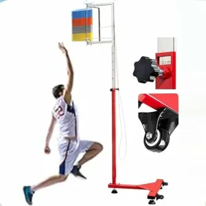 Free-Standing Jump Measurement TesterVertical Jump TesterAdjustable Vertical Jump Tester, Vertical Challenger Jump Tester Measurement Tool High Jump Training, for Basketball/Badminton- Rese~/