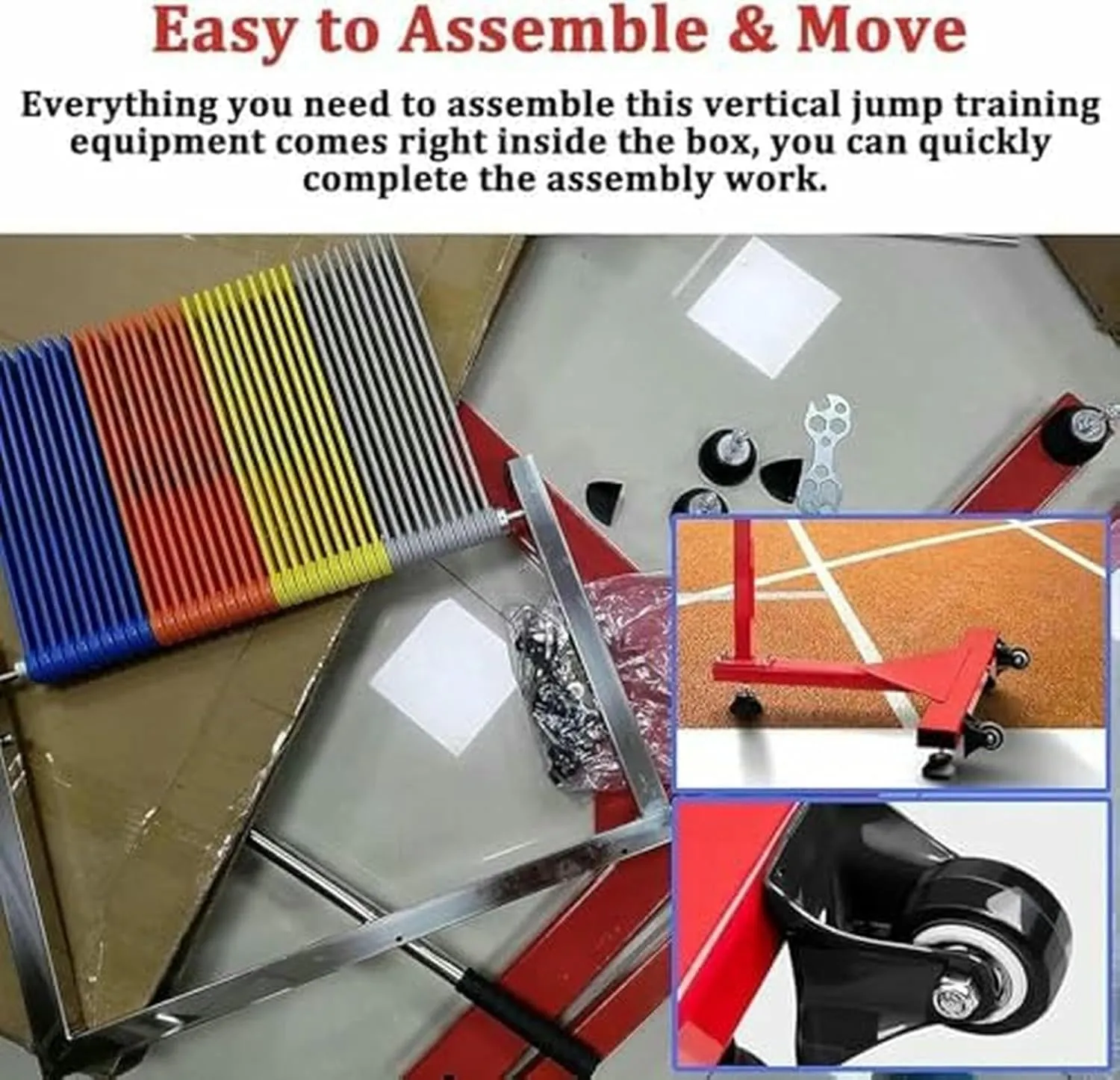 Free-Standing Jump Measurement TesterVertical Jump TesterAdjustable Vertical Jump Tester, Vertical Challenger Jump Tester Measurement Tool High Jump Training, for Basketball/Badminton- Rese~/