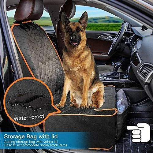 Front Seat Dog Cover with Storage