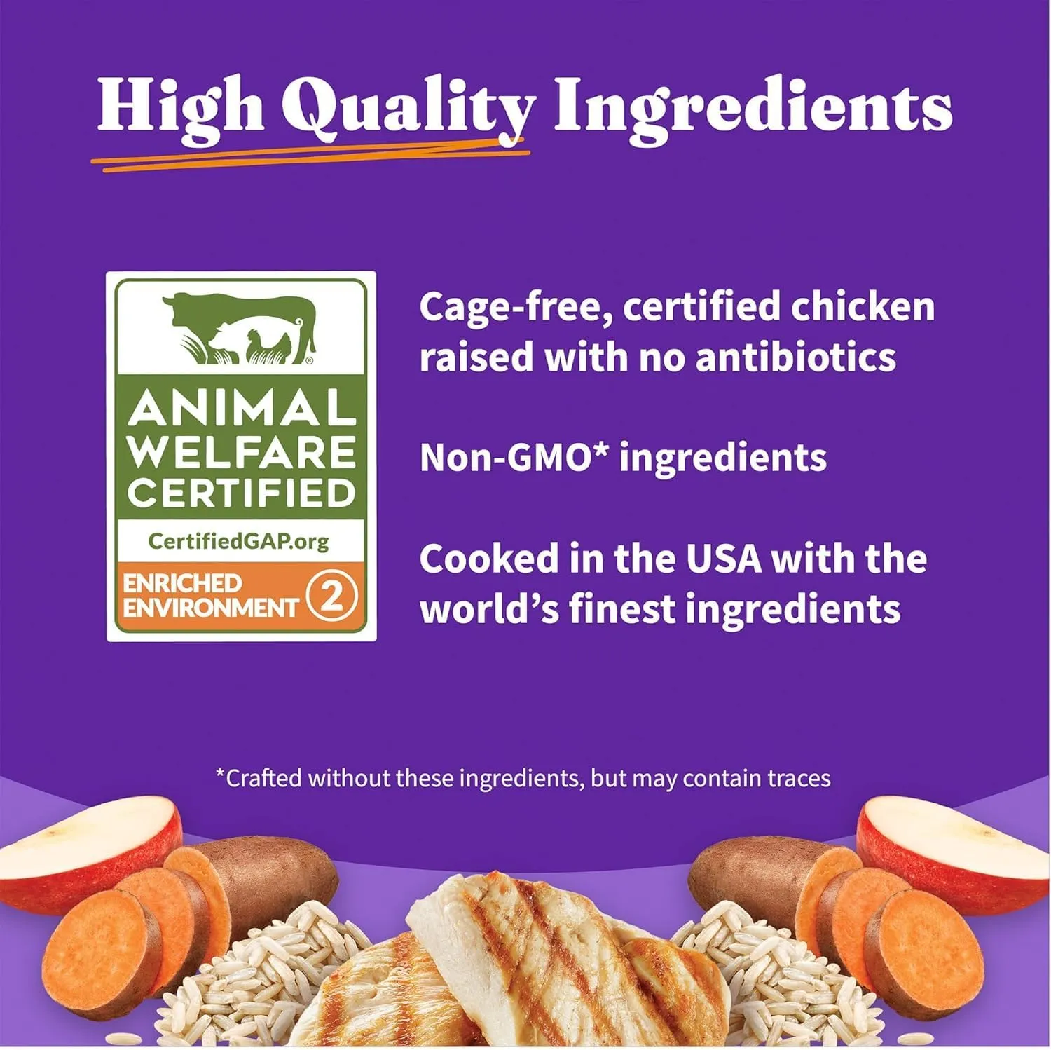 Halo Holistic Puppy Food, Cage Free Chicken & Brown Rice Recipe, Healthy Grains Dry Dog Food, Complete Digestive Health, 10 lb Bag