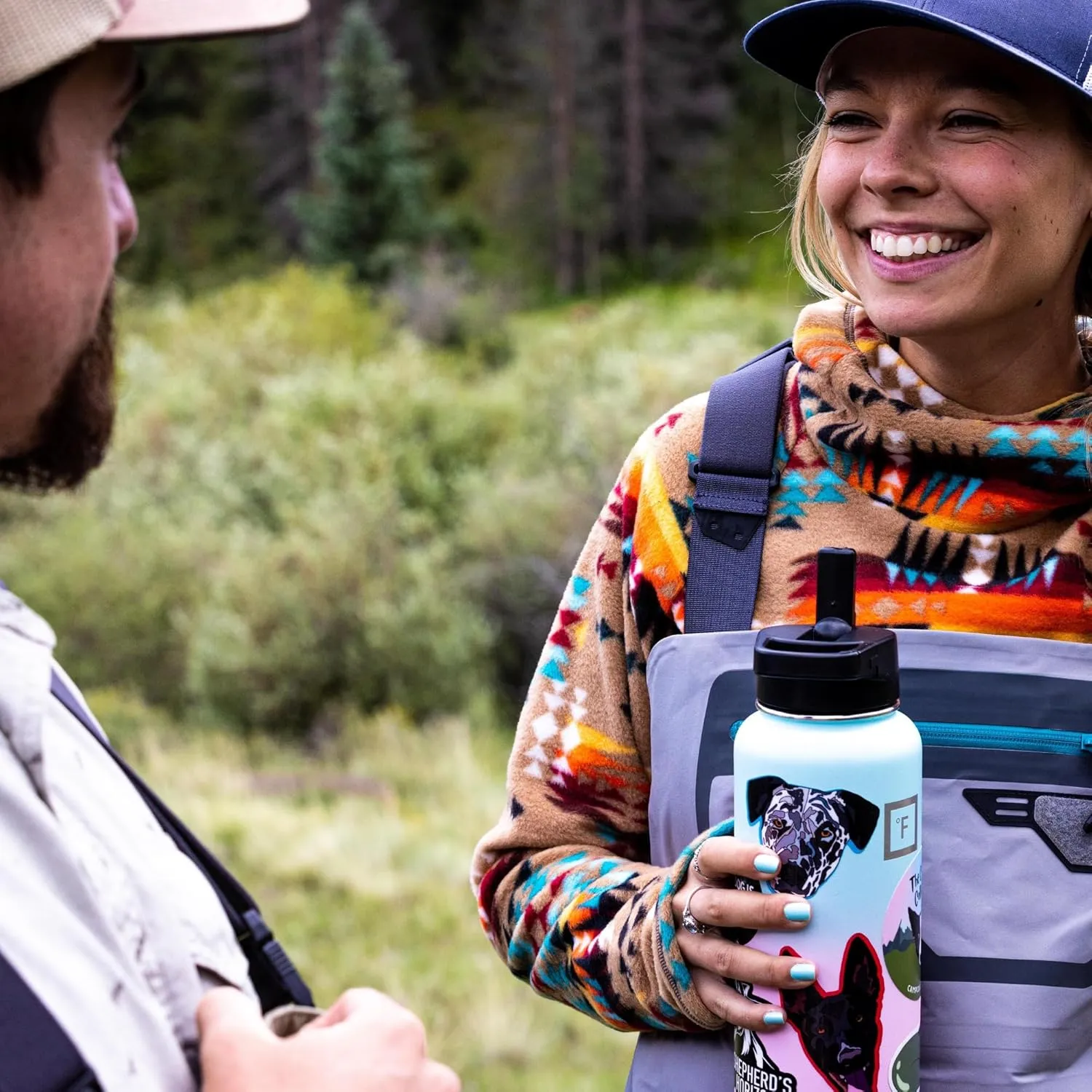 IRON FLASK Camping & Hiking Hydration Flask with 3 Lids - Stainless Steel, Double Walled & Vacuum Insulated Water Bottle - Leak Proof & BPA Free (Kiwi Green, Straw - 40 oz)