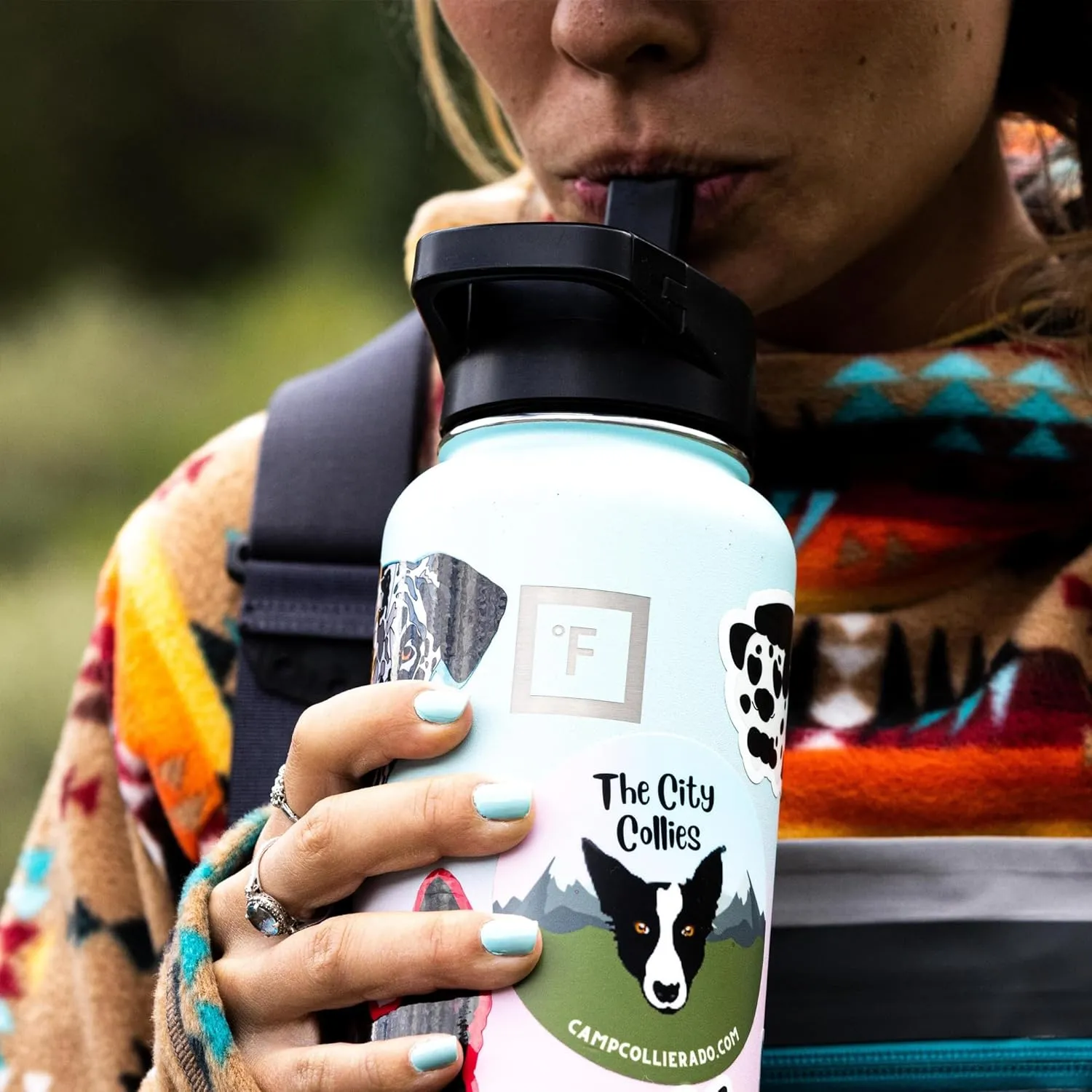 IRON FLASK Camping & Hiking Hydration Flask with 3 Lids - Stainless Steel, Double Walled & Vacuum Insulated Water Bottle - Leak Proof & BPA Free (Kiwi Green, Straw - 40 oz)