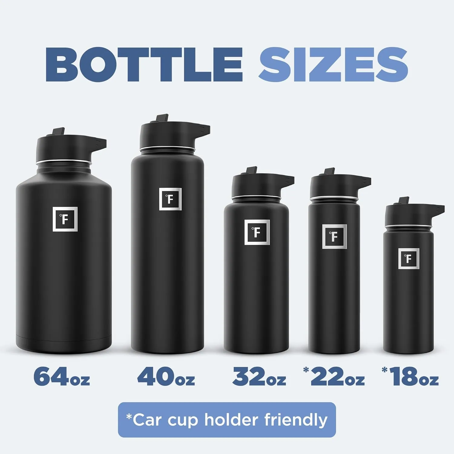 IRON FLASK Camping & Hiking Hydration Flask with 3 Lids - Stainless Steel, Double Walled & Vacuum Insulated Water Bottle - Leak Proof & BPA Free (Kiwi Green, Straw - 40 oz)