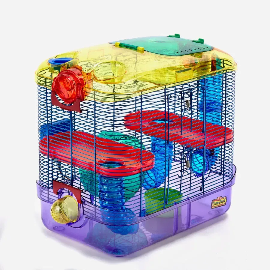 Kaytee® CritterTrail® 2-Level Habitat for Small Animal Multicolor 11.5 X 20 X 16 Inch