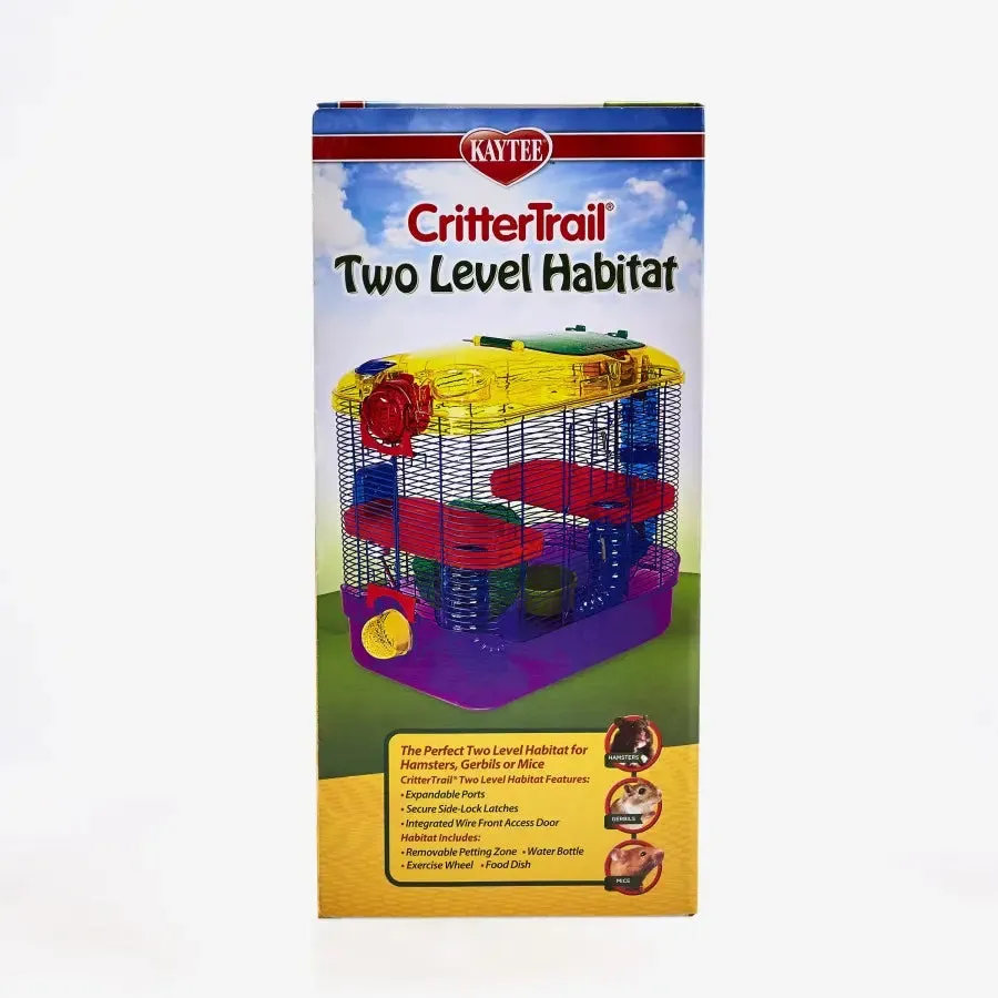 Kaytee® CritterTrail® 2-Level Habitat for Small Animal Multicolor 11.5 X 20 X 16 Inch