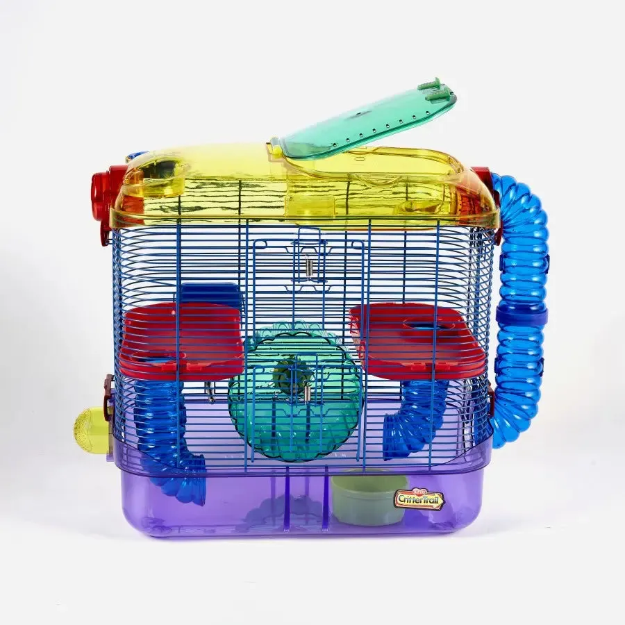 Kaytee® CritterTrail® 2-Level Habitat for Small Animal Multicolor 11.5 X 20 X 16 Inch