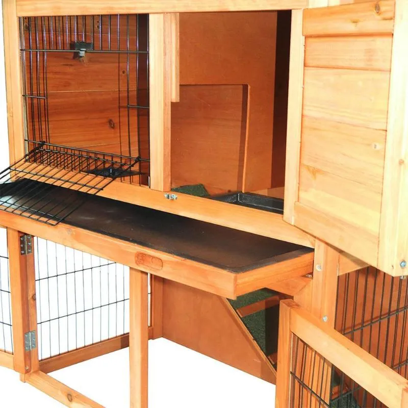 Large Indoor Outdoor Rabbit Hutch Cage House 40in