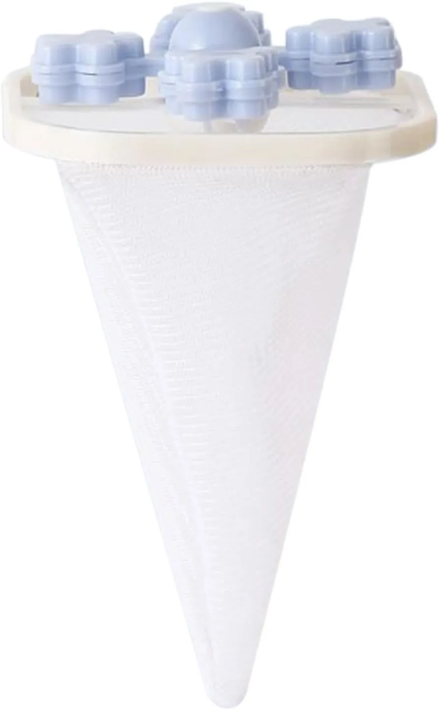Lint Catcher Laundry Ball - Non-Woven Fabric Pet Hair Remover for Laundry | Reusable Lint Remover | Mesh Hair Filter Bag for Washer | Dog Hair Cleaning Tool - 14.5cm