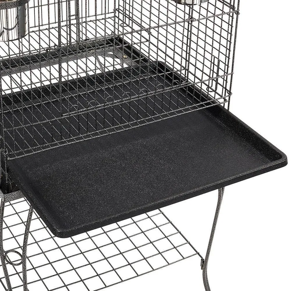 Medium Rounded Iron Bird Cage with Stand