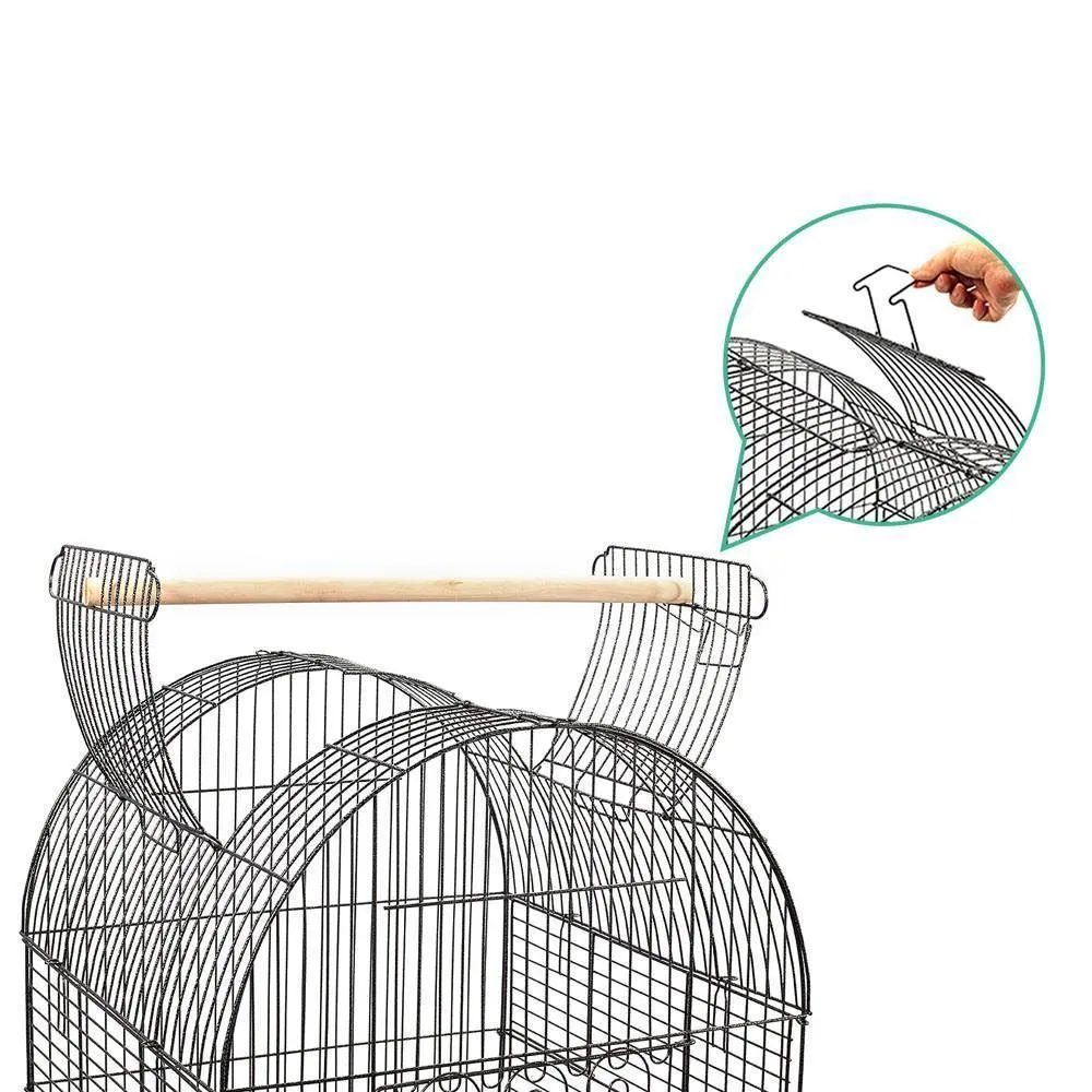 Medium Rounded Iron Bird Cage with Stand