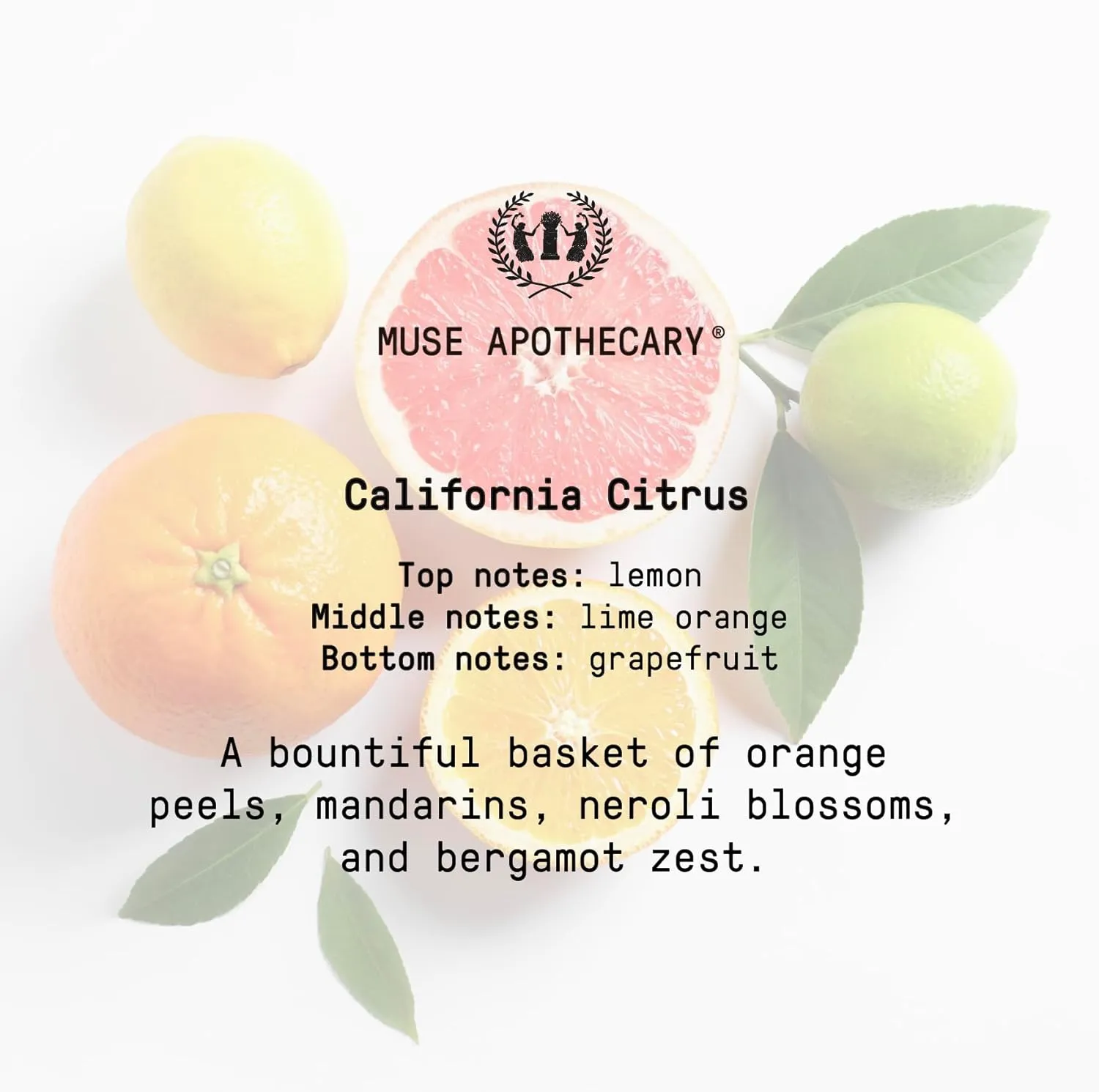 Muse Apothecary Room Ritual - Aromatic and Relaxing Room Mist, 8 oz, Infused with Natural Essential Oils - California Citrus, 2 Pack