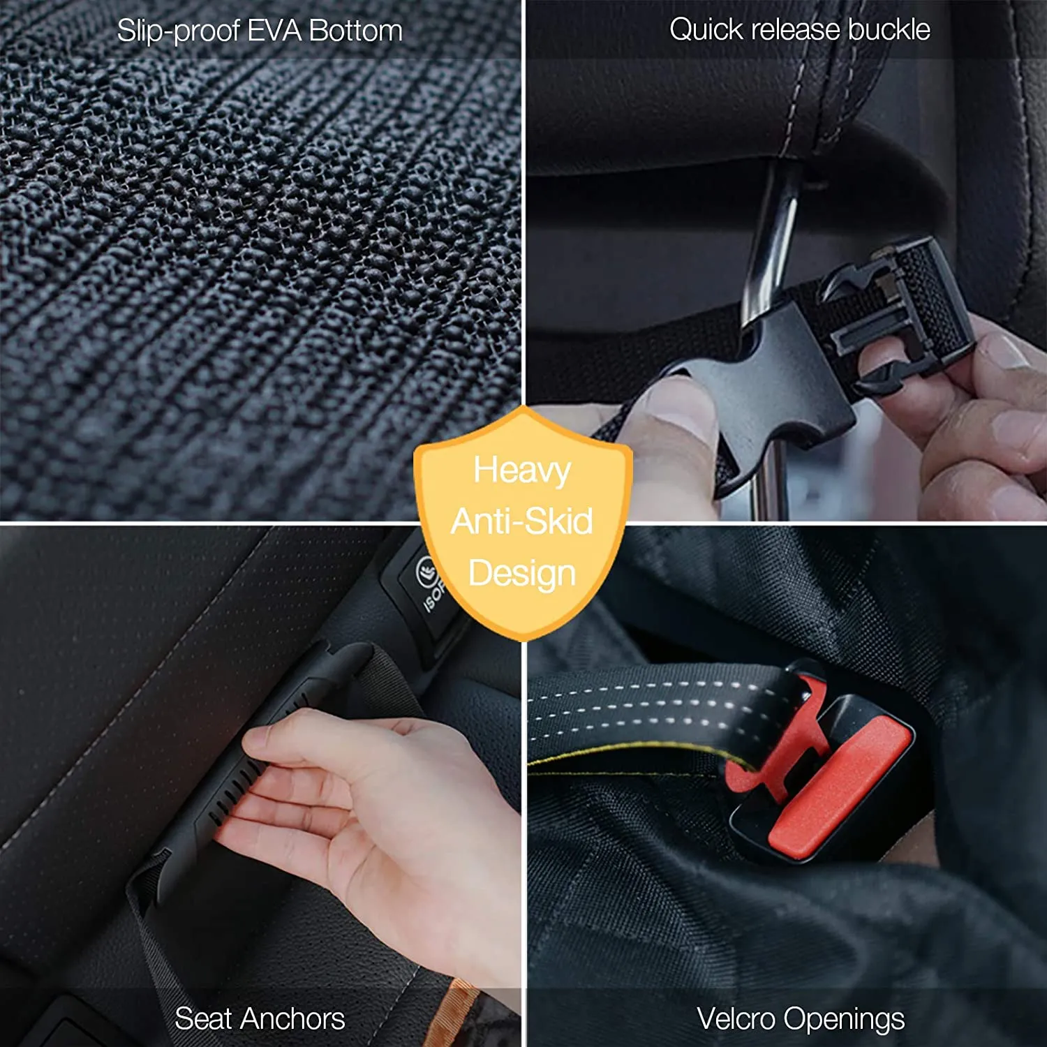 🐶NEW Dog Seat Cover for Back Seat, Waterproof Dog Hammock Scratch proof Pet Seat Covers with 2 Bag