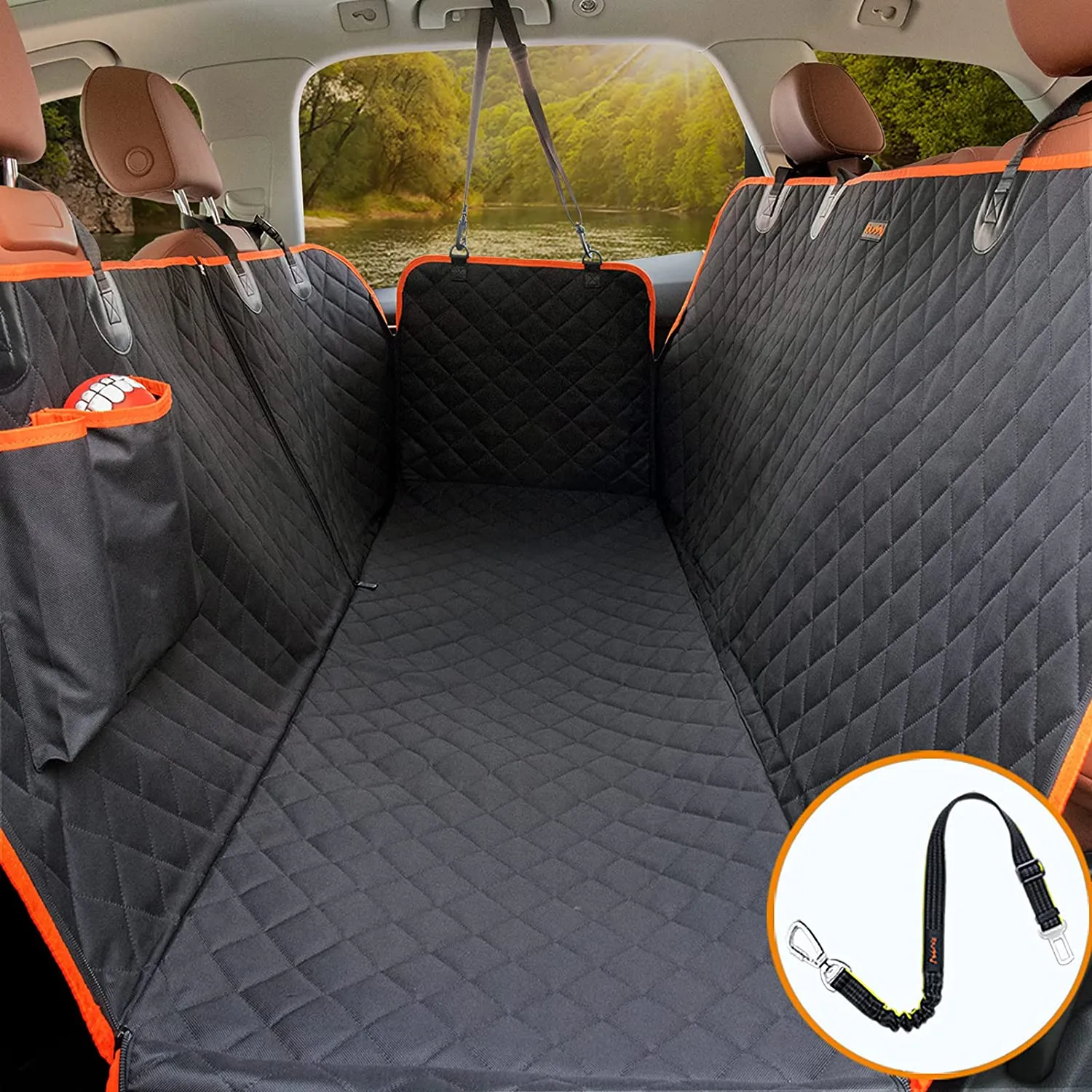 🐶NEW Dog Seat Cover for Back Seat, Waterproof Dog Hammock Scratch proof Pet Seat Covers with 2 Bag