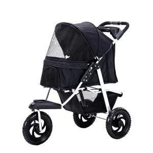 PaWz Pet Dog Stroller Pram - Black