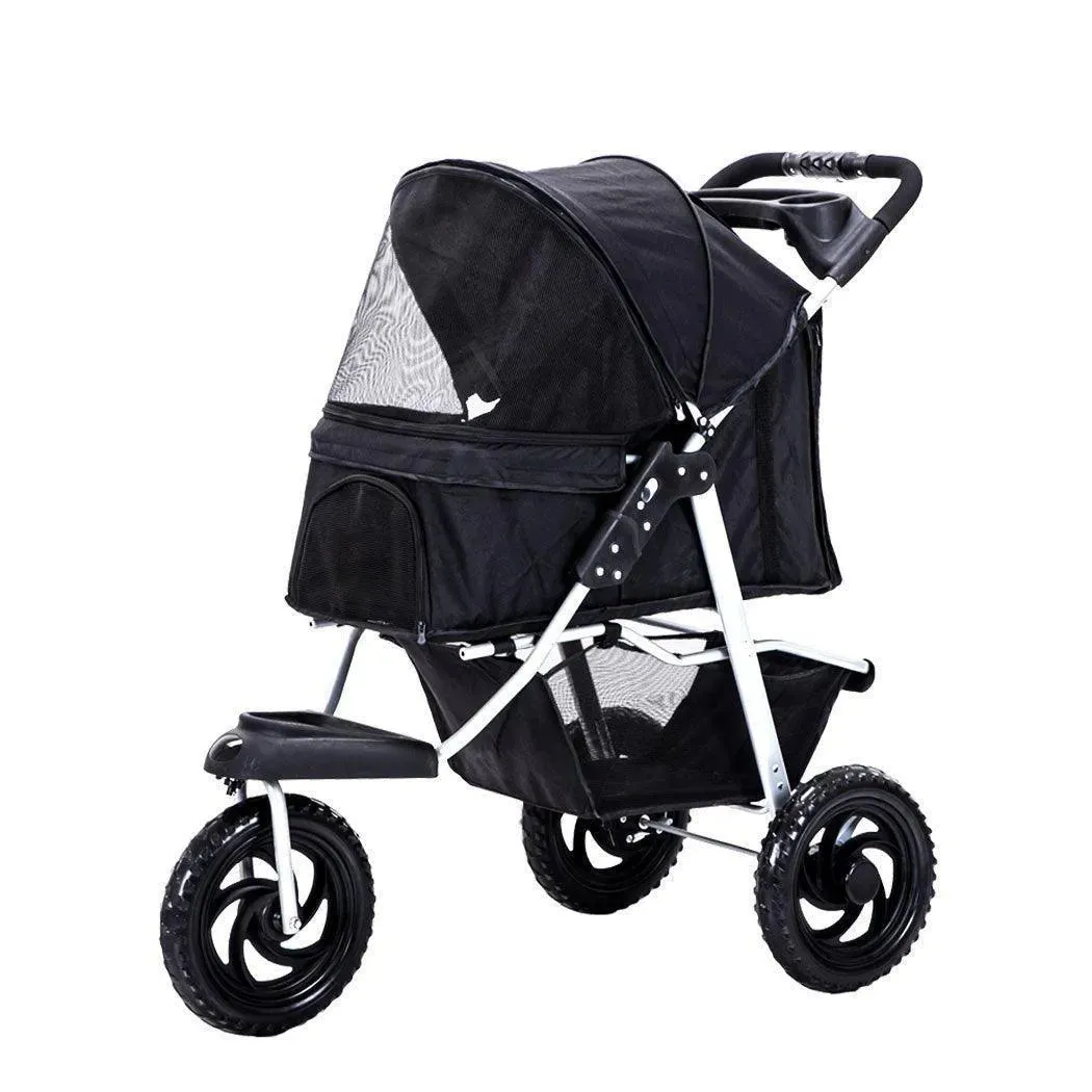 PaWz Pet Dog Stroller Pram - Black