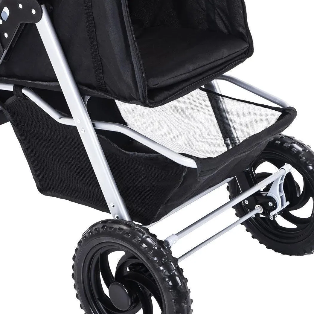 PaWz Pet Dog Stroller Pram - Black