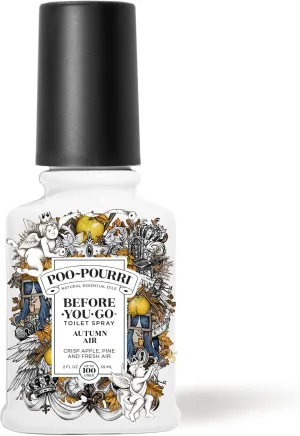 Poo-Pourri Before-You-Go Toilet Spray, Autumn Air, 2 Fl Oz - Crisp Apple, Pine and Fresh Air