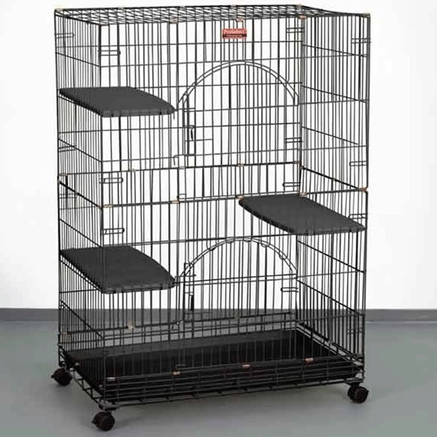 ProSelect Foldable Cat Cages 48" High-Black