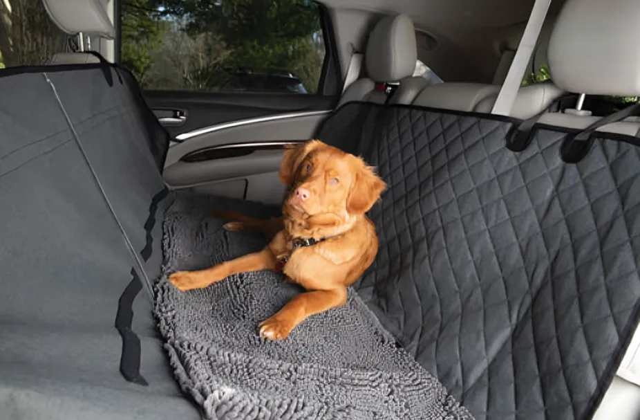 Protect Your Car with DGS Dirty Dog 3-in-1 Grey Car Seat Cover and Hammock