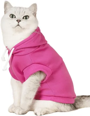 QWINEE Mom Boy Dog Hooded Tank Tops Letter Print Cat Puppy Hoodie Vest Sleeveless Pullover Dog Shirt Stretchy Pet Clothes for Small Medium Large Cats Dogs Kitten Hot Pink Large