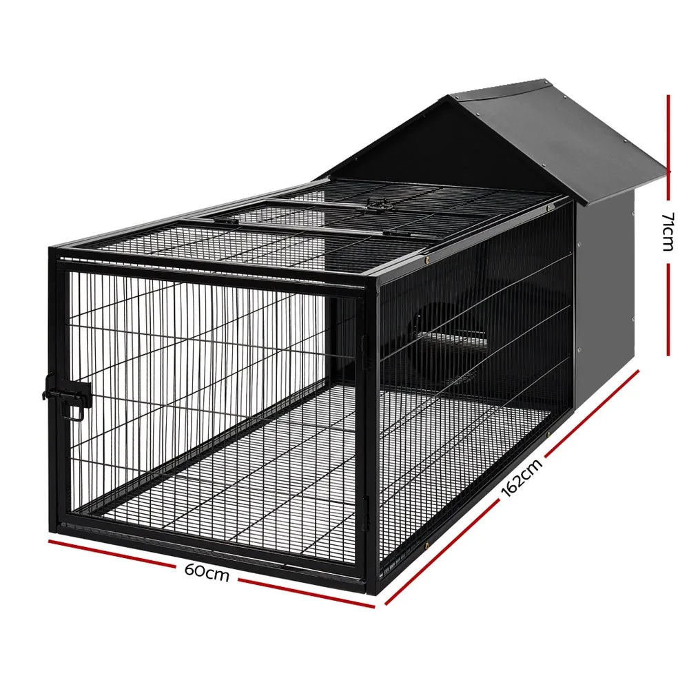 Rabbit Cage Hutch Indoor Outdoor Hamster Enclosure Pet Metal Carrier 162CM