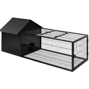 Rabbit Cage Hutch Indoor Outdoor Hamster Enclosure Pet Metal Carrier 162CM