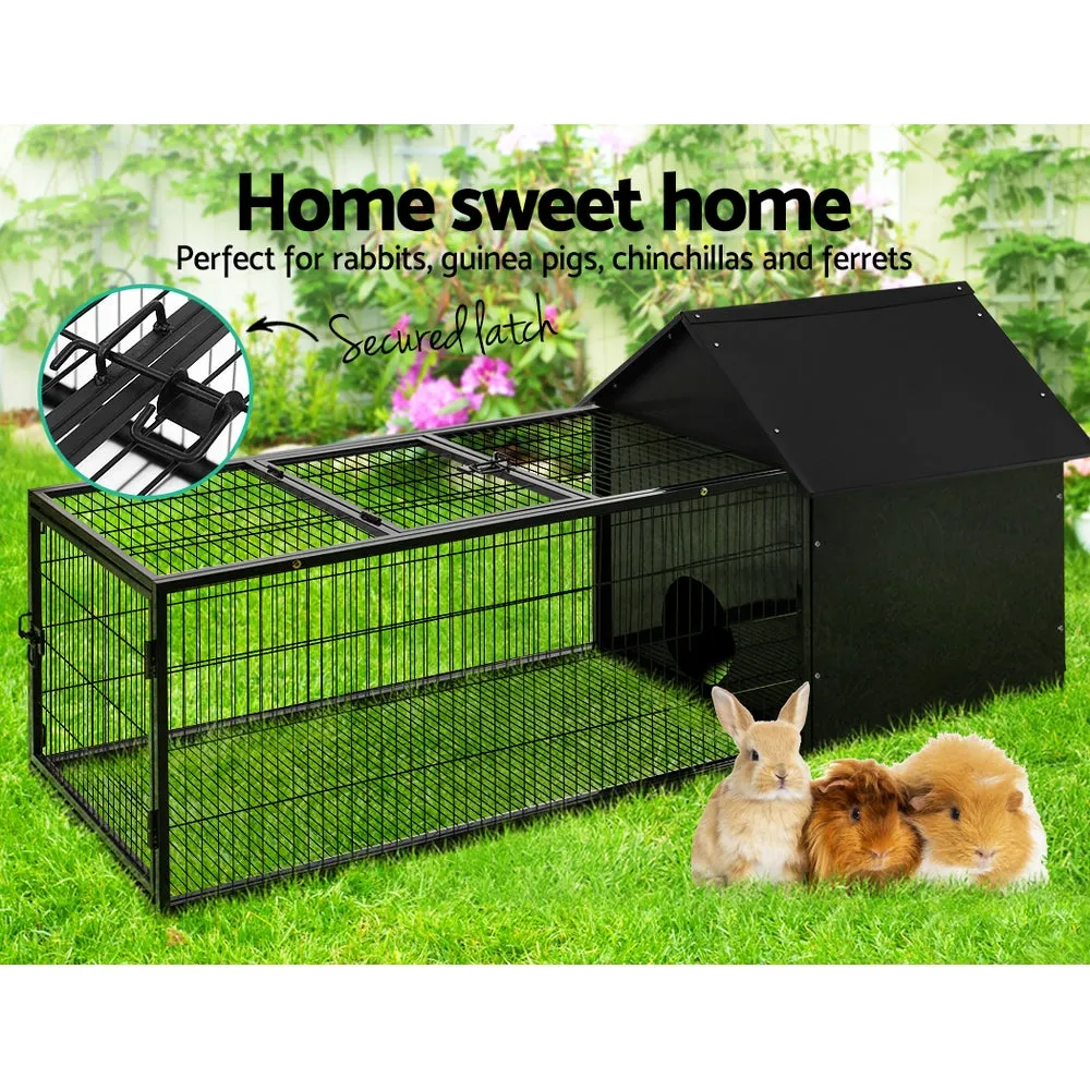 Rabbit Cage Hutch Indoor Outdoor Hamster Enclosure Pet Metal Carrier 162CM