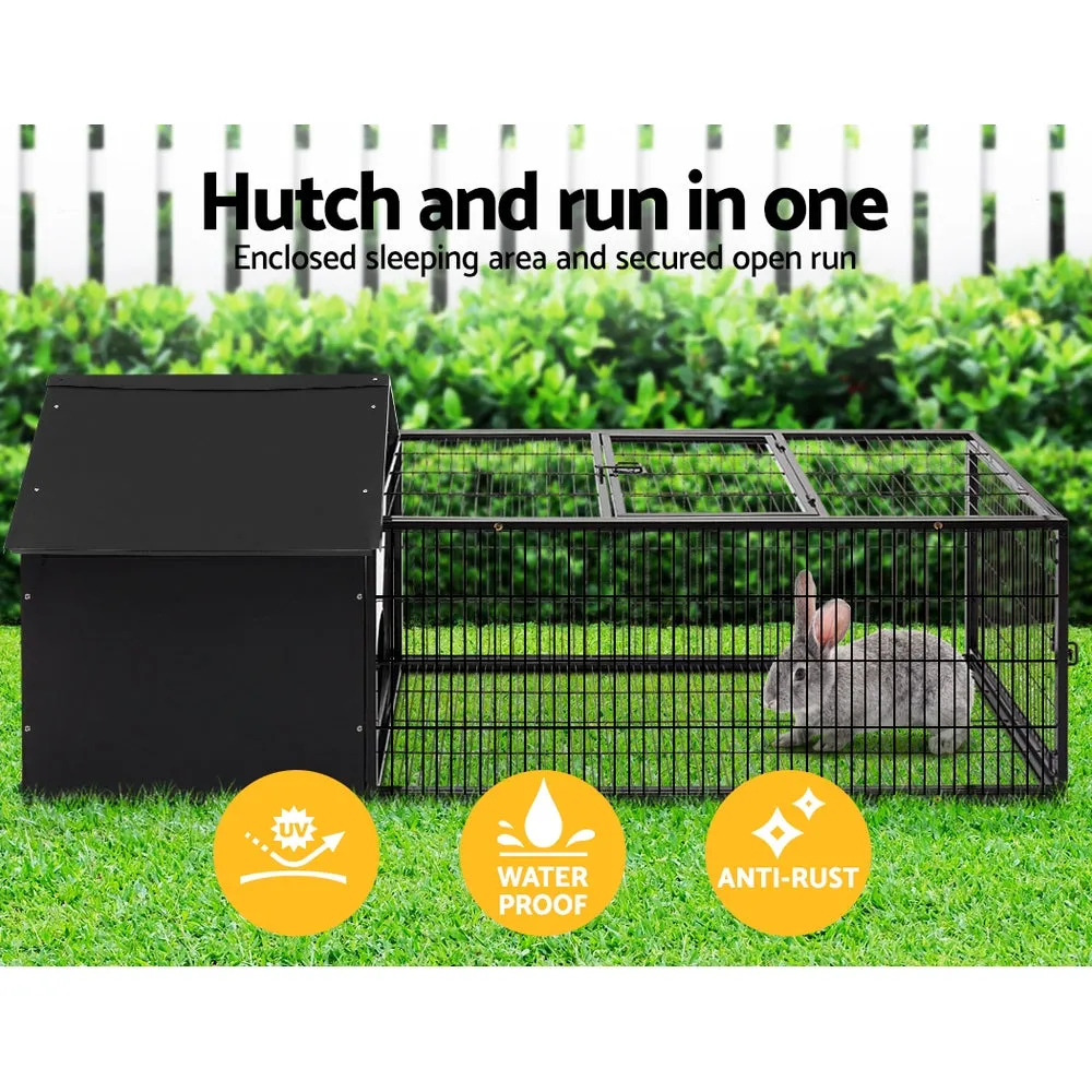 Rabbit Cage Hutch Indoor Outdoor Hamster Enclosure Pet Metal Carrier 162CM