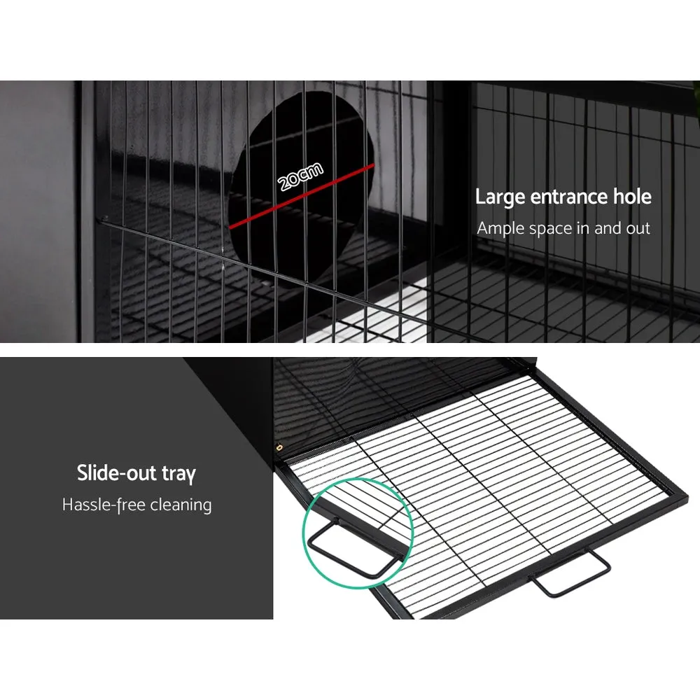 Rabbit Cage Hutch Indoor Outdoor Hamster Enclosure Pet Metal Carrier 162CM