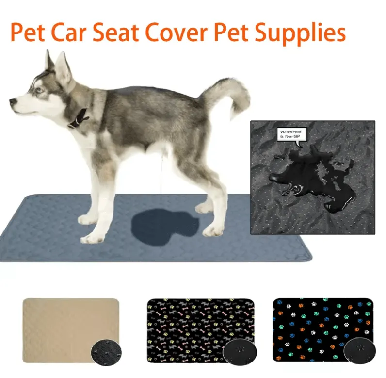 Reusable Dog Pee Pad – Absorbent & Washable Puppy Training Mat, Pet Bed & Car Seat Protector