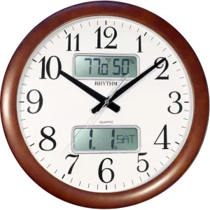 Rhythm Estado Wall Clock CFG901NR06 (Brown)