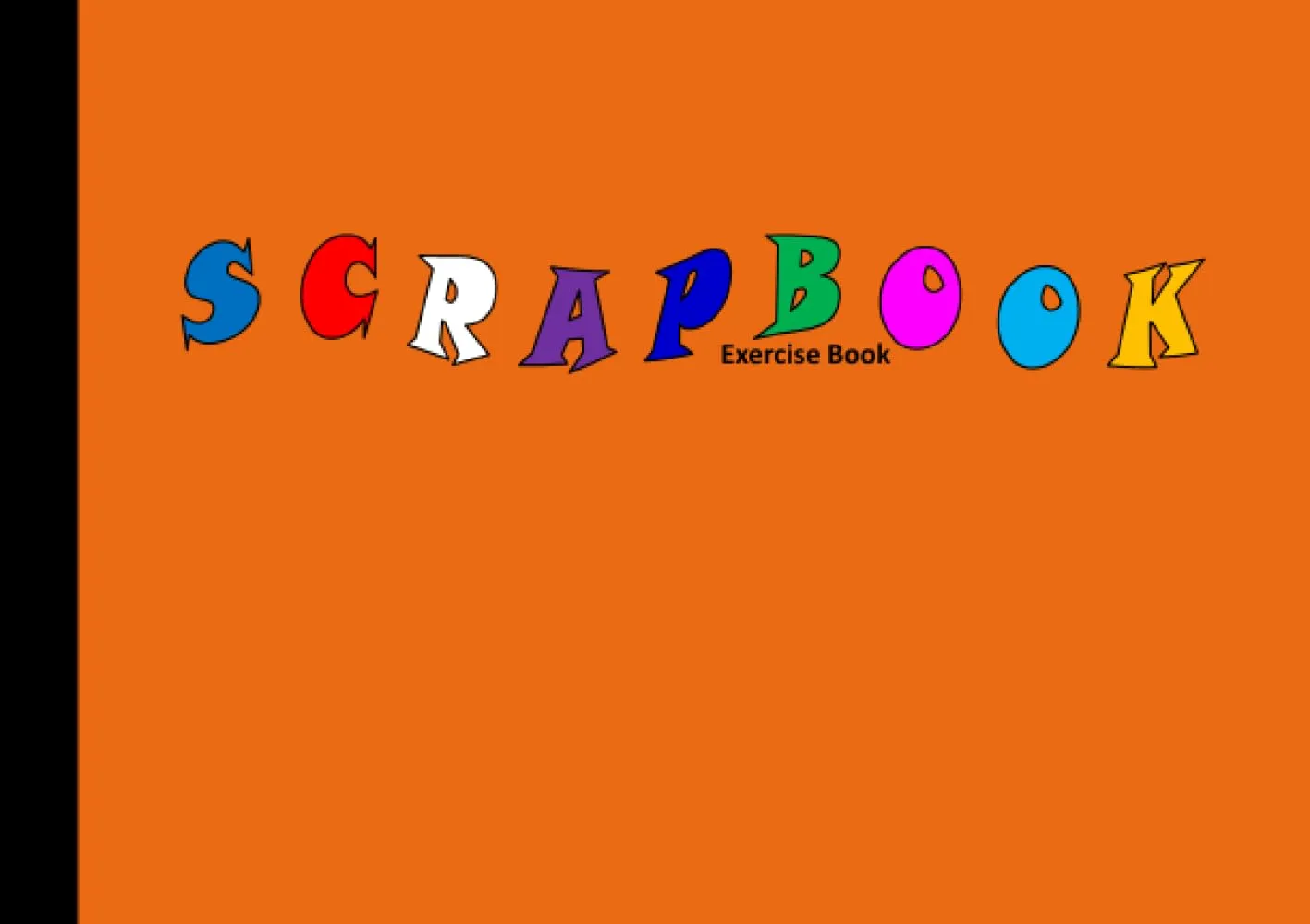 Scrapbook: A5 Scrapbook Exercise Book | 64 Pages, 210mm x 148mm (Landscape), 90gsm Plain White Paper Journal | Memories Photo Album Scrapbooks ... Kids and Adults Project | Orange Cover   2023 8 4