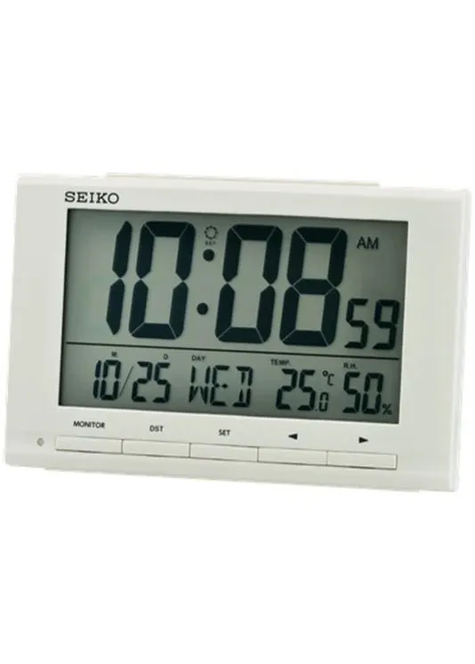 SEIKO DIGITAL ALARM CLOCK WHITE QHL090-W